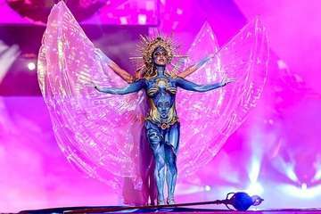 Tapicería Peñate, de Telde, se lleva el tercer premio del concurso de Maquillaje Corporal de 'Studio 54'/Lpcarnaval.